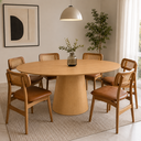 Ver imagem 3 de Mesa de Jantar Cone Oval 140x90cm - Carvalho Avenna