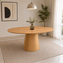 Ver imagem 2 de Mesa de Jantar Cone Oval 140x90cm - Carvalho Avenna