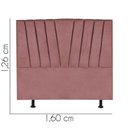 Ver imagem 3 de Cabeceira Estofada Bélgica 160cm Queen Size para Cama Box Quarto Suede Rose Gold - Gat Magazine