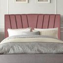 Ver imagem 1 de Cabeceira Estofada Bélgica 160cm Queen Size para Cama Box Quarto Suede Rose Gold - Gat Magazine