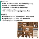 Ver imagem 4 de Kit Cozinha 8 Portas 3 Gavetas 242 cm Polar Cinamomo Areia Zanz