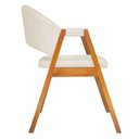 Ver imagem 3 de Cadeira Antonela Base de Madeira Corino Modena: Bege