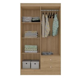 Guarda Roupa Solteiro 4 Portas 2 Gavetas Vesta - Freijó - 3