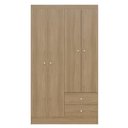 Ver imagem 2 de Guarda Roupa Solteiro 4 Portas 2 Gavetas Vesta - Freijó