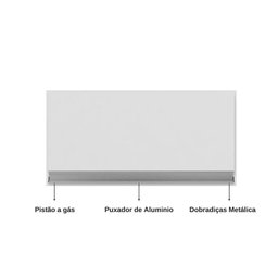 Módulo Armário Suspenso Aéreo Geladeira Andreia 01 Porta - 2