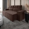 Sofá Retrátil e Reclinável 3 Lugares 1,78m Suede Espanha Mamflex - 2