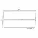 Ver imagem 3 de Painel para TV até 65 Polegadas 200cm Mônaco 
