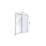 Porta de Alumínio Balcão 215x150 3 folhas com Vidro Liso Lucasa Alumínio - 4