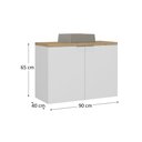 Ver imagem 4 de Gabinete de Banheiro com Cuba Nature Estilare 90cm