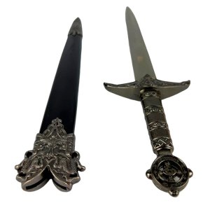 Adaga Punhal Medieval em Metal Anime 35 X 8 Cm