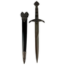 Adaga Punhal Medieval em Metal Anime 35 X 8 Cm - 11
