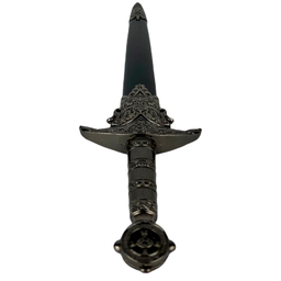 Adaga Punhal Medieval em Metal Anime 35 X 8 Cm - 13