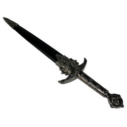 Adaga Punhal Medieval em Metal Anime 35 X 8 Cm - 4
