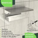 Ver imagem 3 de Porta Papel Higienico Com Suporte Para Celular Inox ELG