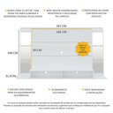 Ver imagem 4 de Painel TV 60" com Espelho Nairóbi Multimóveis V3150 Branco