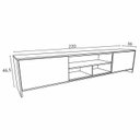 Ver imagem 3 de Rack para TV até 65 Polegadas 2 Portas 3 Nichos 220cm Veneza