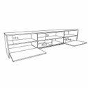 Ver imagem 4 de Rack para TV até 65 Polegadas 2 Portas 3 Nichos 220cm Veneza