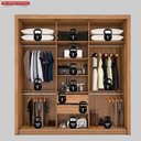 Ver imagem 7 de Guarda Roupa Casal 3 Portas Moema Amendola Touch/nude - Demóbile