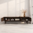 Ver imagem 4 de Rack de Tv 75 Minimalista 180 Cm Cor Imbuia 3 Portas Tecca Idimex