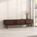 Ver imagem 2 de Rack de Tv 75 Minimalista 180 Cm Cor Imbuia 3 Portas Tecca Idimex