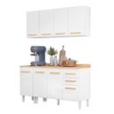 Ver imagem 1 de Conjunto de Cozinha Lily Modulado com 8 Portas 2 Gavetas