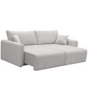 Ver imagem 7 de Sofá 3 Lugares Retrátil Reclinável 230cm Bering F04 Linho Impermeável Cinza Claro - Lyam Decor