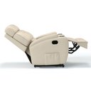 Ver imagem 5 de Poltrona do Papai Reclinável em Couro Cor Bege Reclinação Manual - Modelo Florença