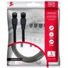 Cabo de Rede CAT7 PATCH CORD FTP 600 MHZ / 10 GBPS 1M Preto 5+ - 2