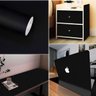 Papel de Parede Adesivo Preto Brilhante 10m - Fácil e Durável - 4