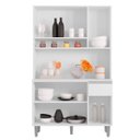 Ver imagem 2 de Armário Cozinha Compacta 6 Portas Marcia 105cm Branco 1902 Ajl Móveis