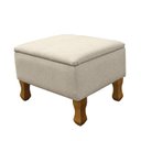 Ver imagem 4 de Poltrona de Amamentação Sabrina Fixa com Puff Linho Bege - Phoenix Baby