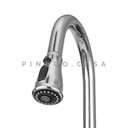 Ver imagem 4 de Torneira para Cozinha Gourmet Inox Misturador Extensível Duplo Comando Içá Pingoo.casa - Prata
