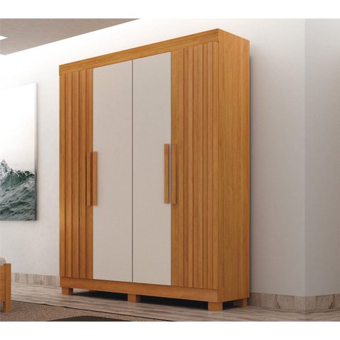 Guarda Roupa Solteiro Ripado 100% MDF Aspen - Arbo Design