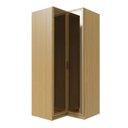 Ver mais imagens de Guarda Roupa de Canto Reto Planejado 95cm Porta Reflecta e Cabideiros Jade CabeCasa MadeiraOriginals Bege