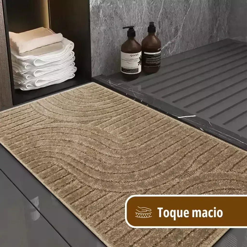 Ver imagem 4 de 1 Tapete Banheiro Antiderrapante Grande 50x100 Js Sd M03