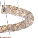 Ver imagem 2 de Lustre Pendente Nordecor Kazy 2883 Ouro Brilho Led Bivolt