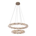 Ver imagem 4 de Lustre Pendente Nordecor Kazy 2883 Ouro Brilho Led Bivolt