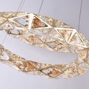 Ver imagem 3 de Lustre Pendente Nordecor Kazy 2883 Ouro Brilho Led Bivolt