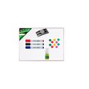 Ver imagem 1 de Quadro Branco Luxo (Base MDF + Fórmica) 60x40 cm Magnético Moldura de Alumínio Pop 5611 + 3 Marcador