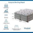 Ver imagem 3 de Conjunto Box King Mola Probel Napoli (193x203x56cm)