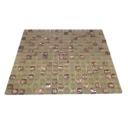 Pastilha de Vidro para Cozinha Banheiro Rose Duna 30x30cm - 3