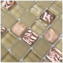 Ver imagem 2 de Pastilha de Vidro para Cozinha Banheiro Rose Duna 30x30cm