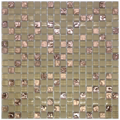 Pastilha de Vidro para Cozinha Banheiro Rose Duna 30x30cm