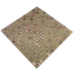 Pastilha de Vidro para Cozinha Banheiro Rose Duna 30x30cm - 4