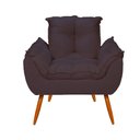 Ver imagem 2 de Kit 02 Cadeiras Poltronas Opala Suede Luxo Cor: Cinza