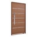 Ver imagem 2 de Porta Pivotante Lambri de Aluminio com Friso Puxador de 80cm 215x105 Lucasa Aluminio