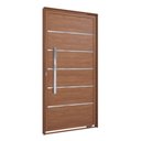Ver imagem 1 de Porta Pivotante Lambri de Aluminio com Friso Puxador de 80cm 215x105 Lucasa Aluminio
