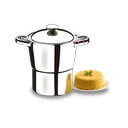 Ver imagem 1 de Cuscuzeira Brinox Lyon 2 Litros Ø 16 Cm Aço Inox