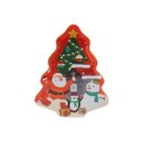 Ver mais imagens de Jogo 2 Latas Decorativa Natal Multiuso Metal Tampa Árvore de Natal Personagens Merry Christmas 18cm