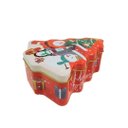 Ver imagem 5 de Jogo 2 Latas Decorativa Natal Multiuso Metal Tampa Árvore de Natal Personagens Merry Christmas 18cm